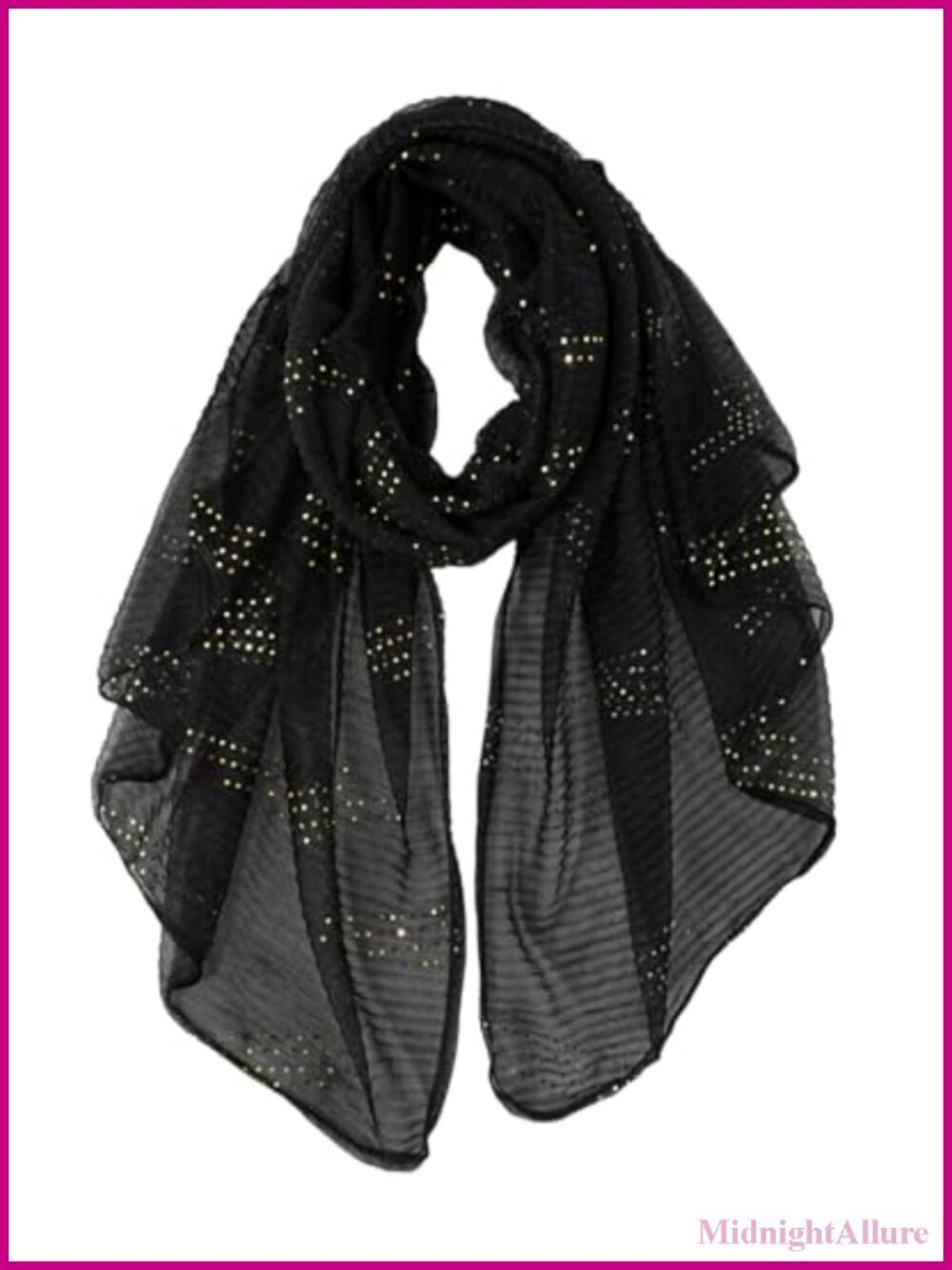 Lightweight Lace Printed Scarf Shawl Wrap for Women, Wrinkle Resistant